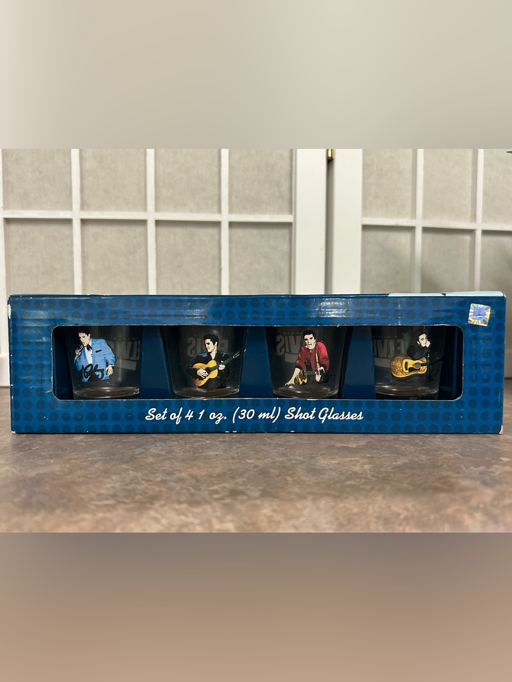 Elvis Presley Shot Glasses Set of 4
